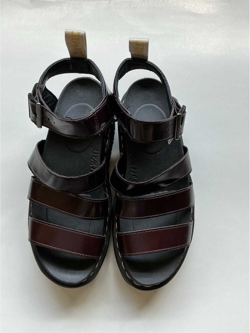 dr martin sandals Size 9 Burgundy Minimalistic  Outdoorsy
